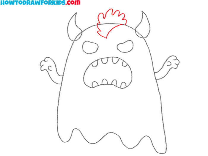 How to Draw a Monster Step by Step - Drawing Tutorial For Kids