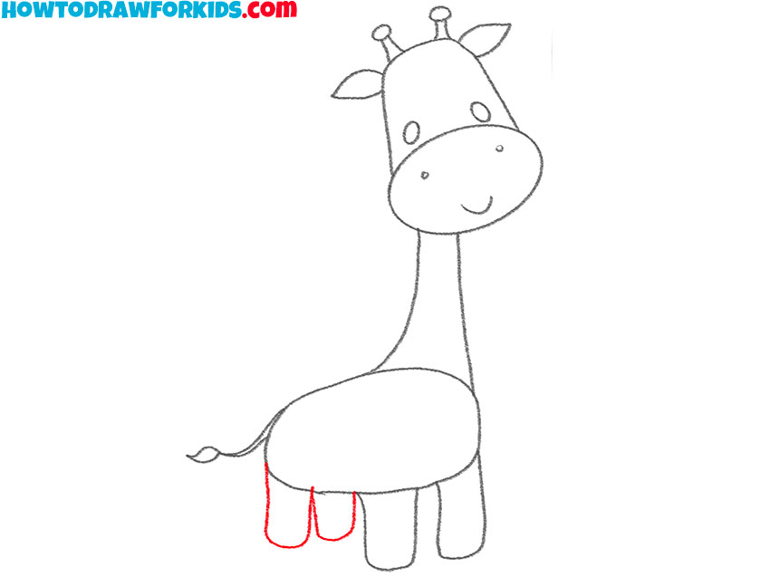 how to draw a funny cartoon giraffe