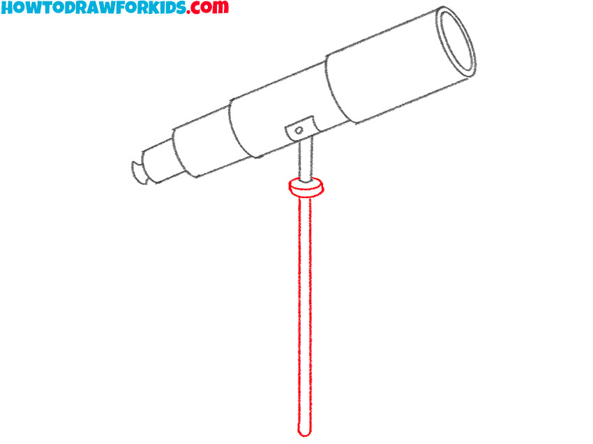 how to draw a telescope for kindergarten