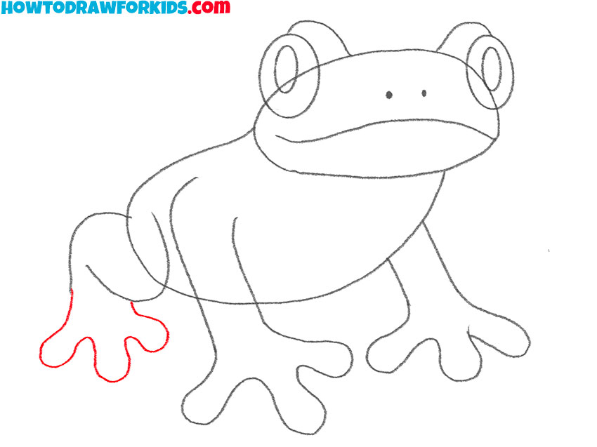 how to draw a tree frog for kindergarten