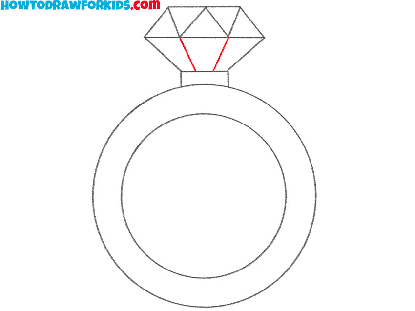 how to draw a wedding ring for beginners