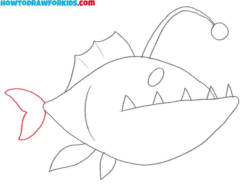how to draw an anglerfish for kindergarten