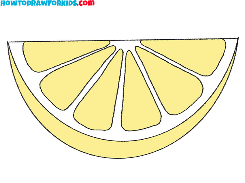 Lemon Wedge Drawing