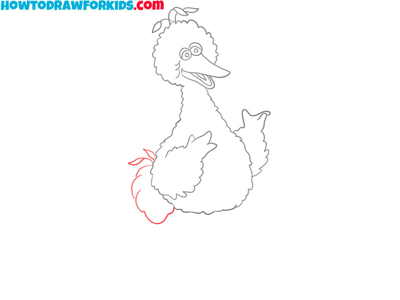 simple big bird drawing