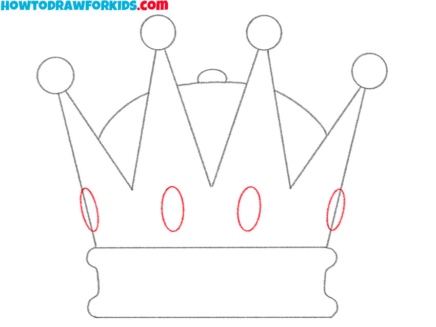 simple king crown drawing
