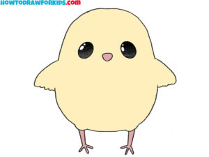 How to Draw a Cartoon Chick - Easy Drawing Tutorial For Kids