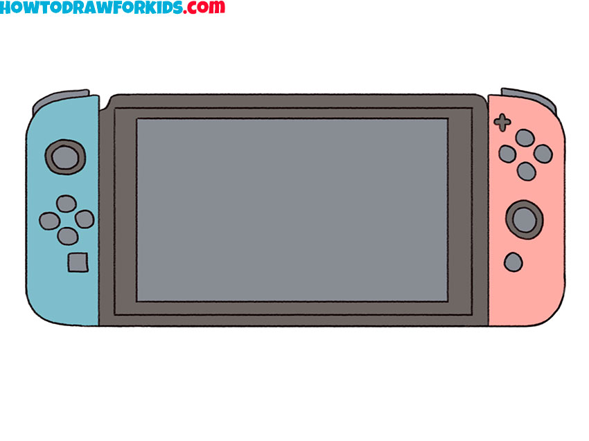 frø En effektiv Søjle How to Draw a Nintendo Switch - Easy Drawing Tutorial For Kids