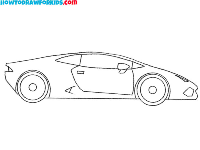 How to Draw a Lamborghini Huracán - Drawing Tutorial For Kids