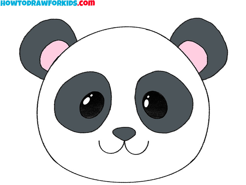 How to Draw a Panda Face Easy Drawing Tutorial For Kids