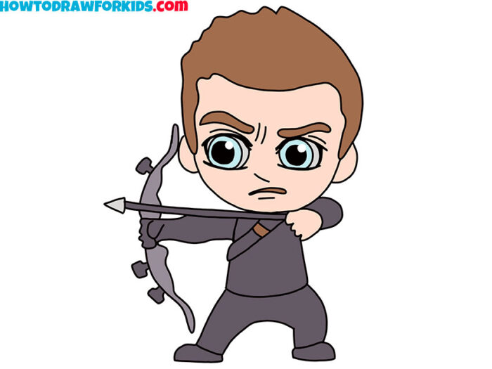 How to Draw Hawkeye - Easy Drawing Tutorial For Kids