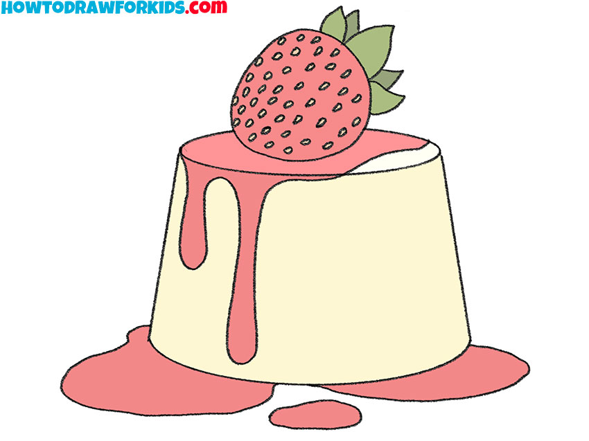 how to draw dessert simple