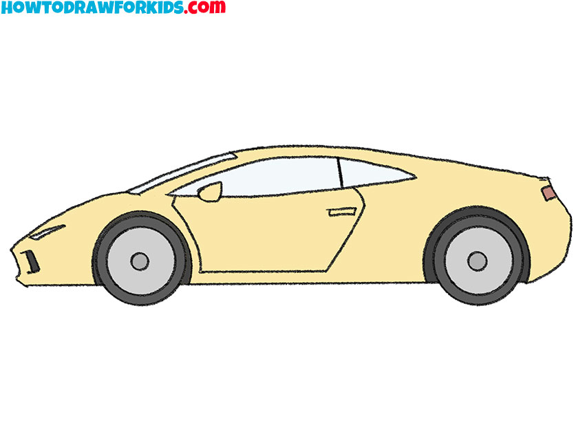 How to Draw an Easy Lamborghini - Easy Drawing Tutorial For Kids