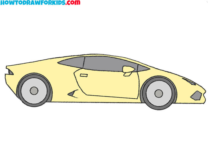 How to Draw a Lamborghini Huracán Drawing Tutorial For Kids