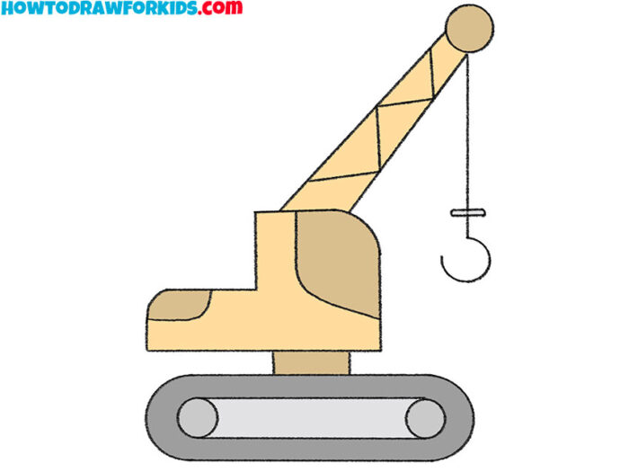 How to Draw a Crane Easy Drawing Tutorial For Kids