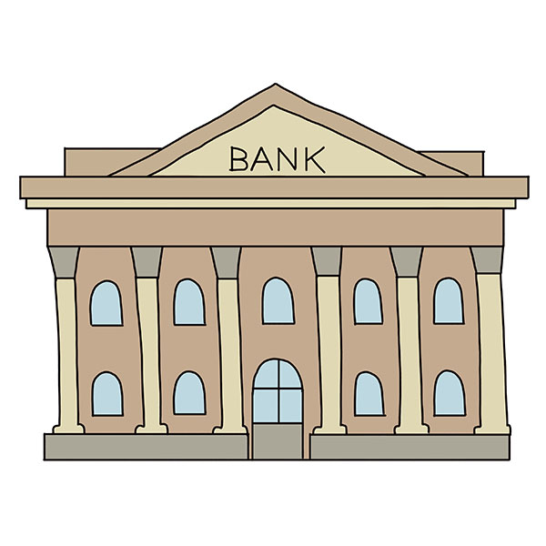 How to Draw a Bank - Easy Drawing Tutorial For Kids
