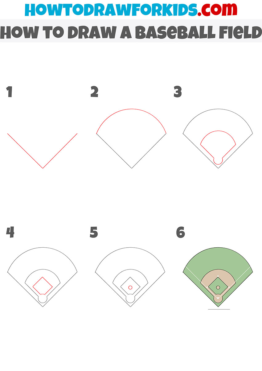 baseball field sketch