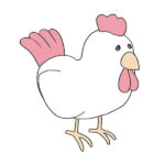 How to Draw a Cartoon Chicken