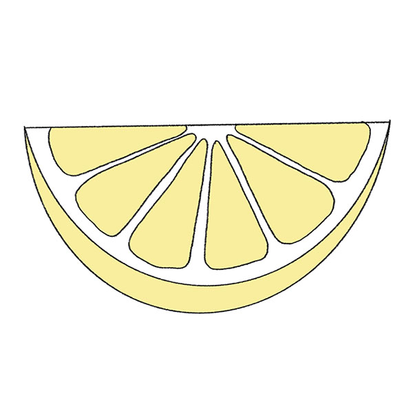 How to Draw a Lemon Slice