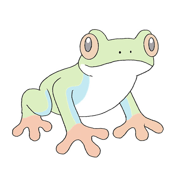 Frog Drawing - How To Draw A Frog Step By Step-saigonsouth.com.vn