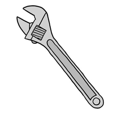 How to Draw a Wrench