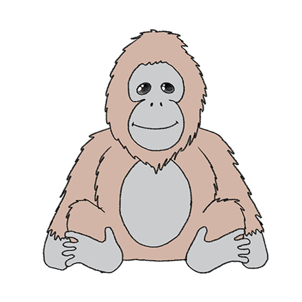 How to Draw an Orangutan
