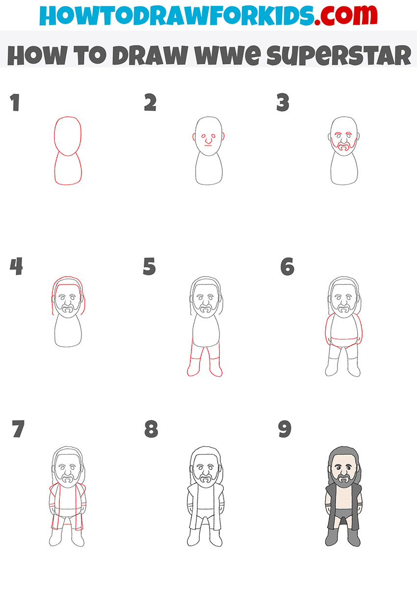 how to draw wwe superstars