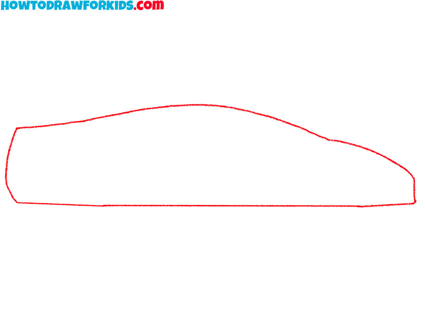 how to draw a super car easy