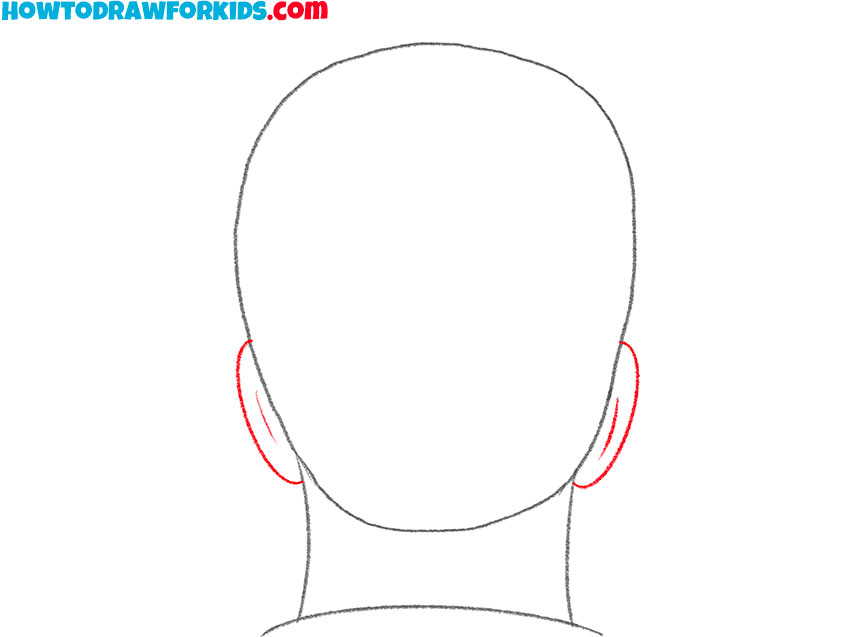 how to draw hair from the back male