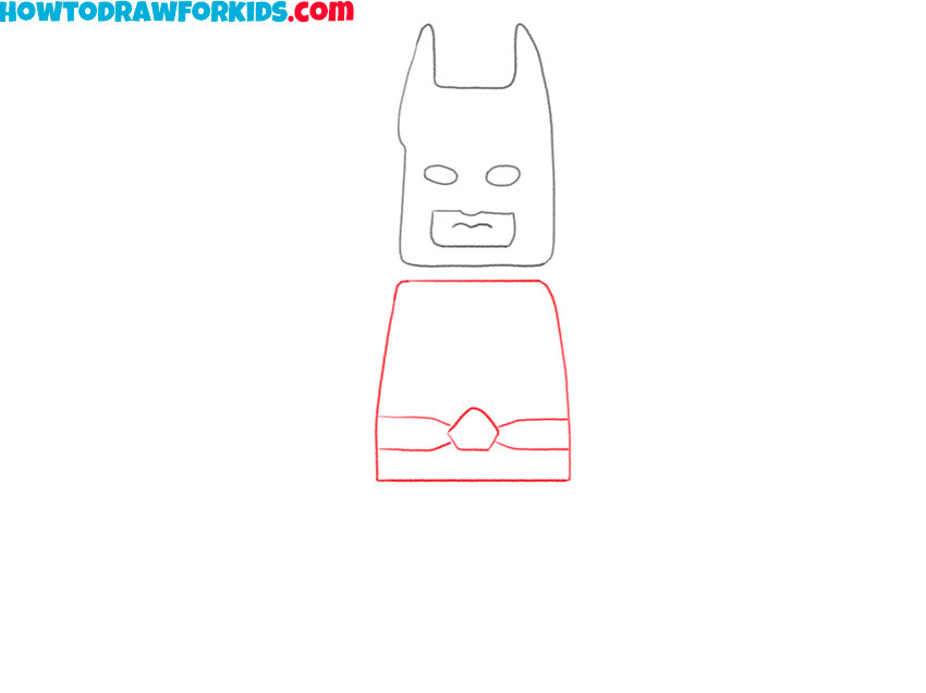 how to draw lego batman for kids
