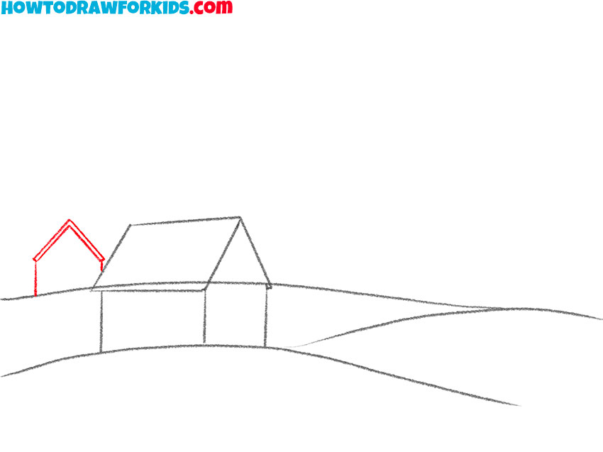 simple how to draw a village