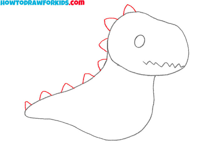 How to Draw an Easy TRex Easy Drawing Tutorial For Kids