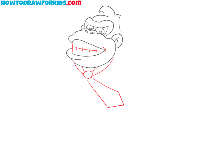 how to draw donkey kong for beginners