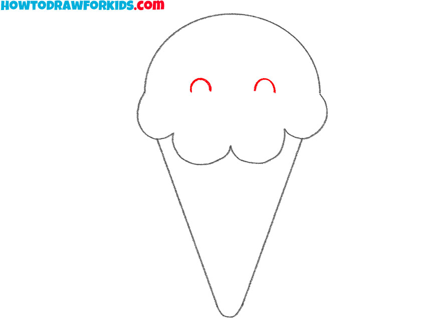 how to draw ice cream cute and easy