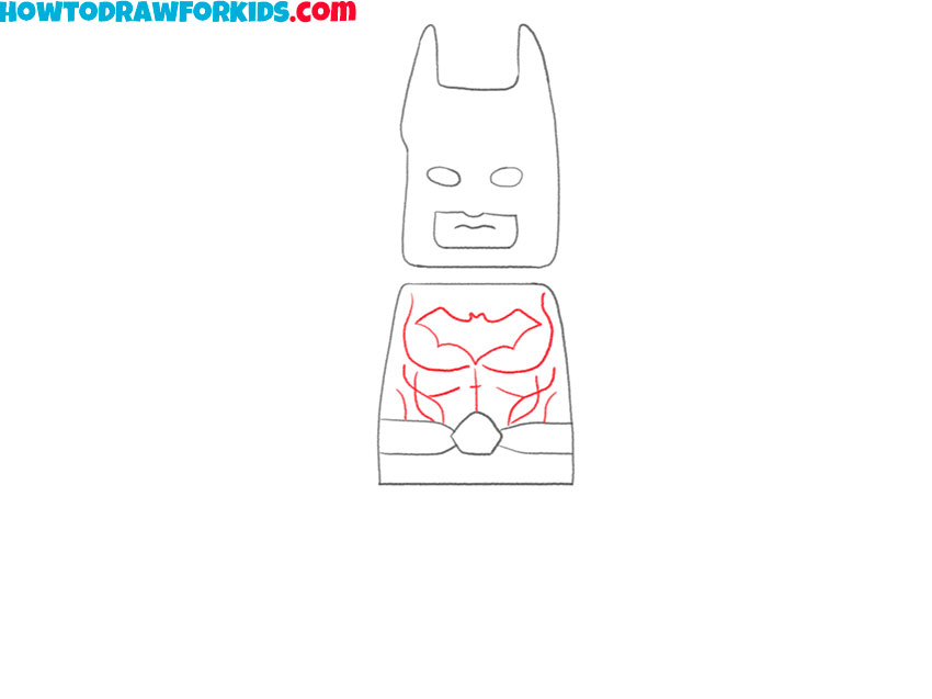 how to draw lego batman for beginners