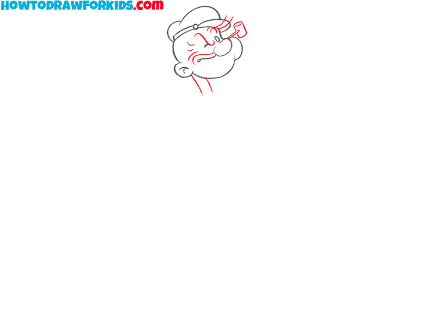 how to draw popeye for kids