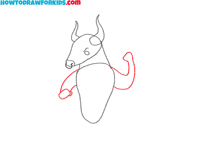 how to draw the minotaur for kindergarten