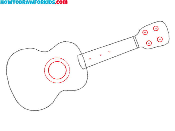 How to Draw a Ukulele Easy Drawing Tutorial For Kids