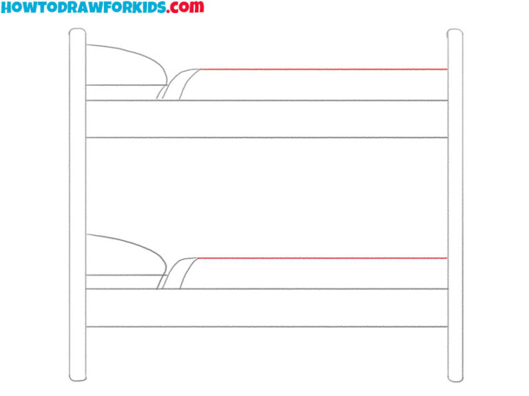 How to Draw a Bunk Bed Easy Drawing Tutorial For Kids