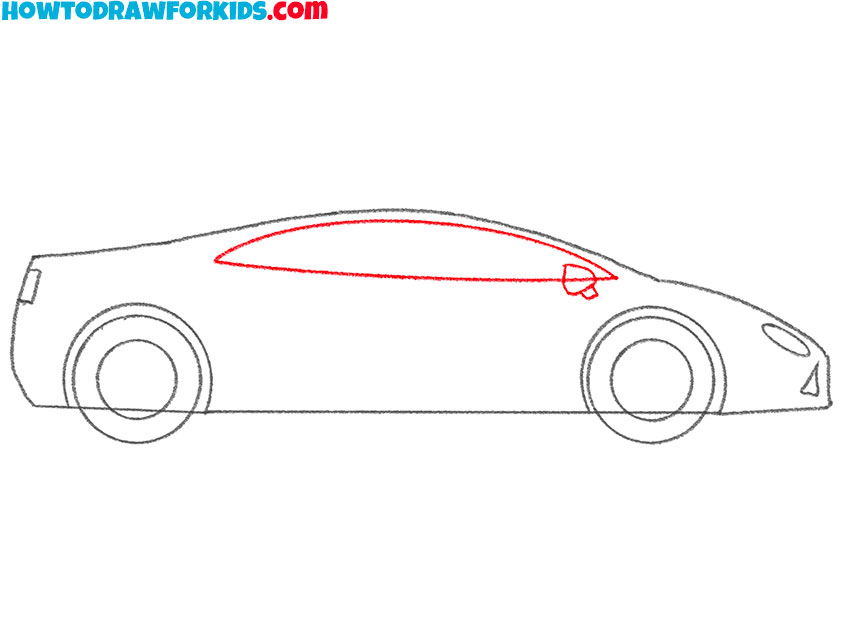 how to draw a super car for kindergarten