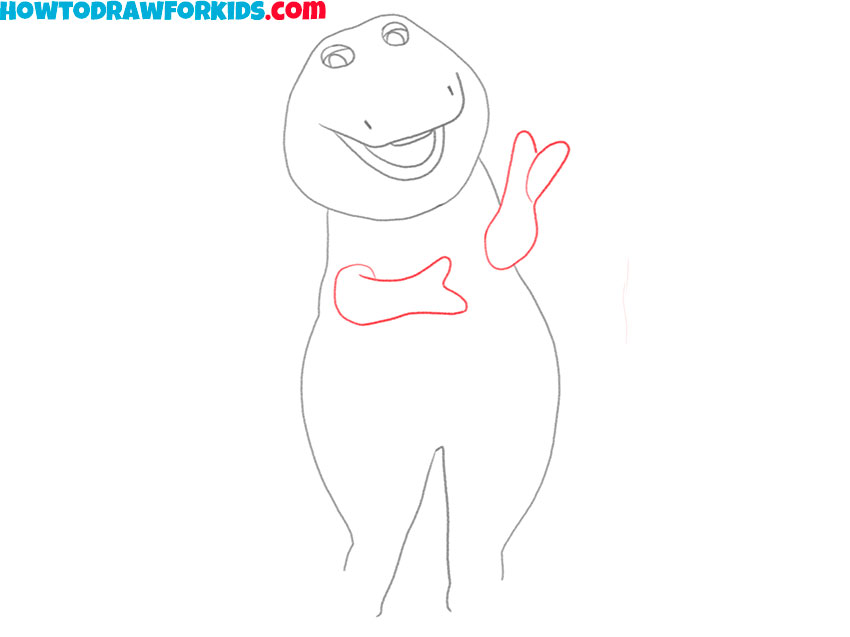 how to draw barney for kindergarten
