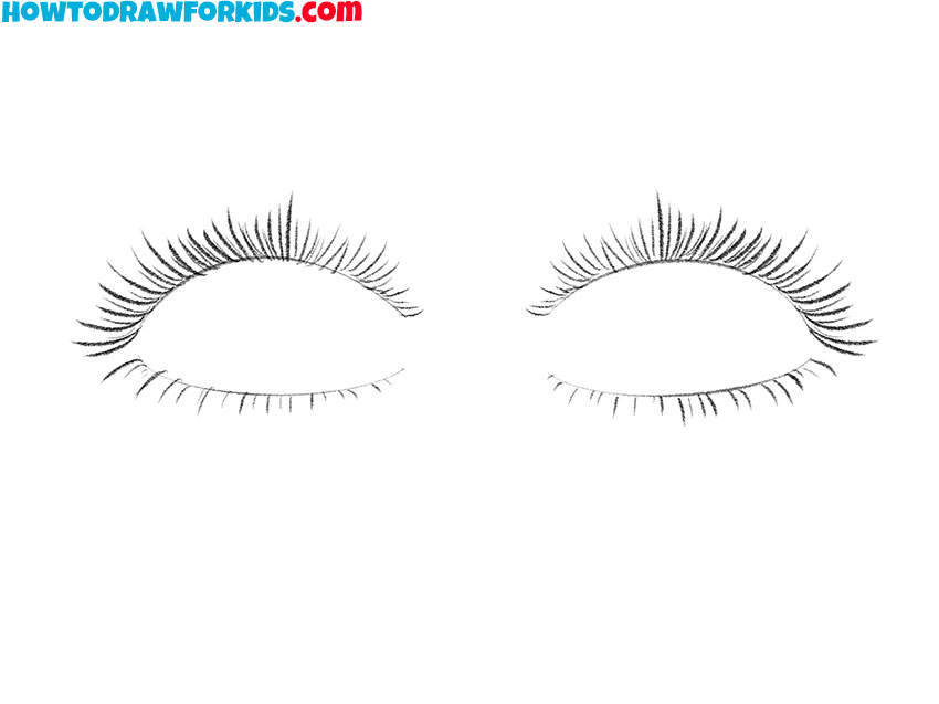 how to draw eyelashes for beginners