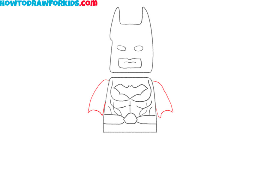 how to draw lego batman for kindergarten