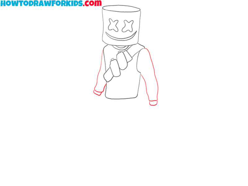 how to draw marshmallow from fortnite for beginners