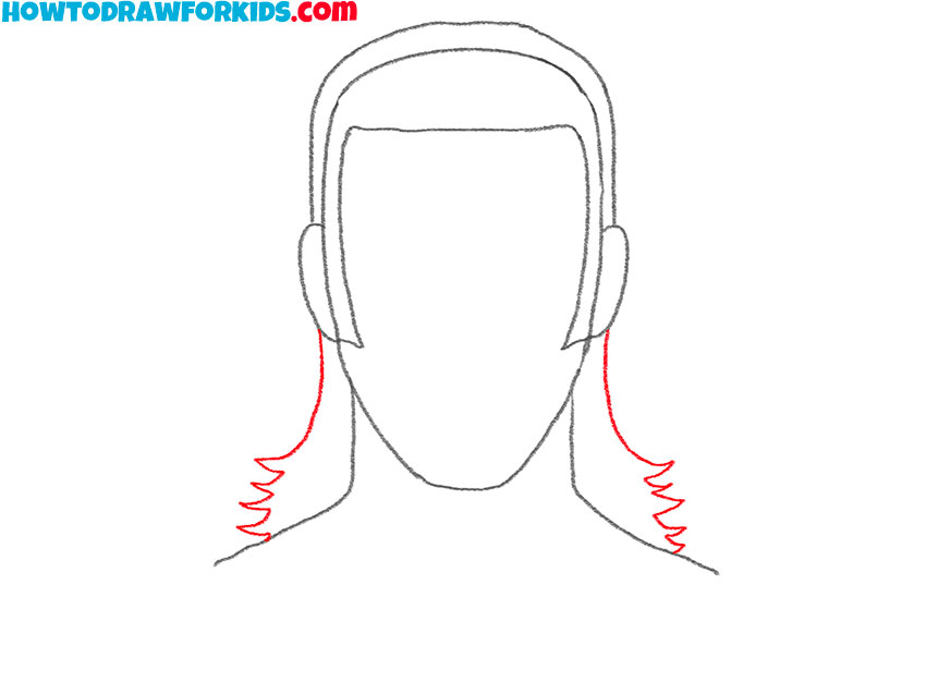 mullet drawing guide step by step