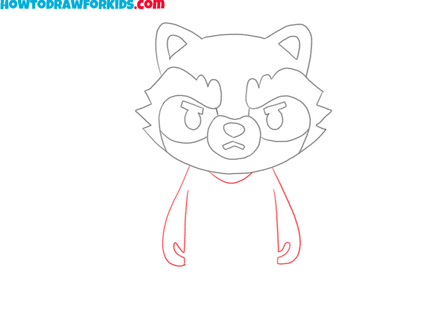 rocket raccoon drawing tutorial