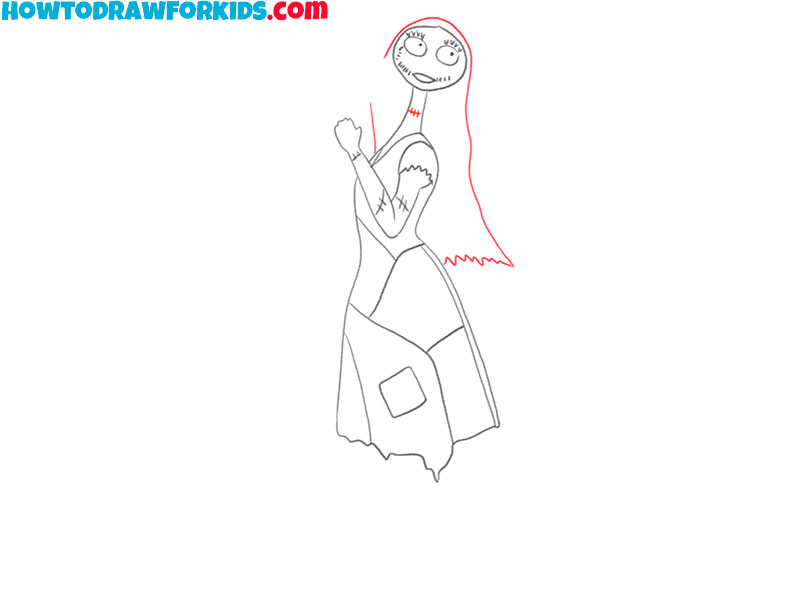sally from the nightmare before christmas drawing for beginners