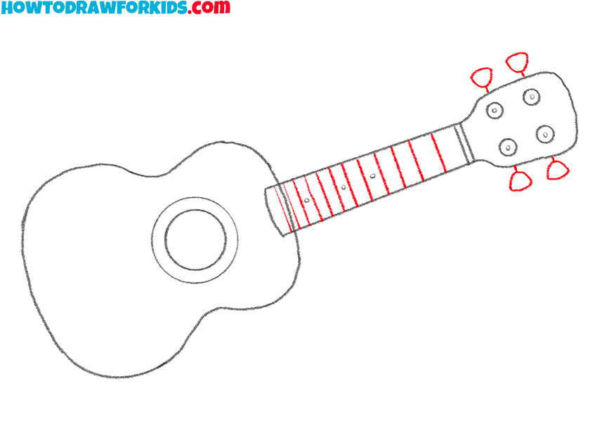 How to Draw a Ukulele - Easy Drawing Tutorial For Kids