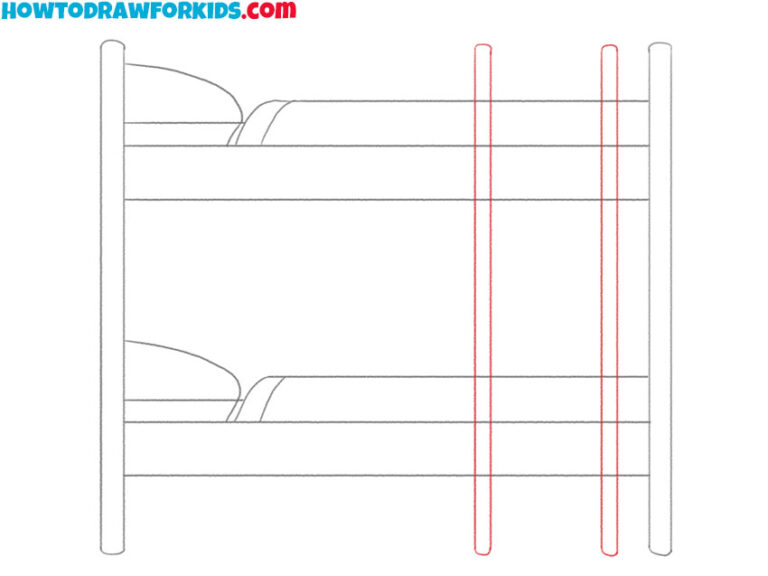How to Draw a Bunk Bed Easy Drawing Tutorial For Kids