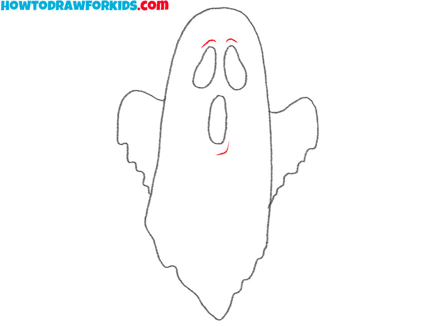 easy ghost drawing lesson