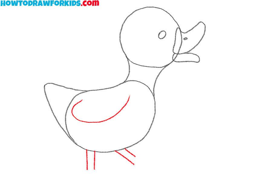 how to draw a beautiful duck